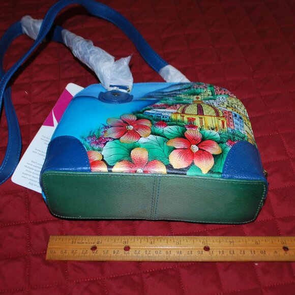 NWT Anuschka Small Multi Compartment Zip-Around Organizer in Amalfi Dawn - Picture 5 of 9